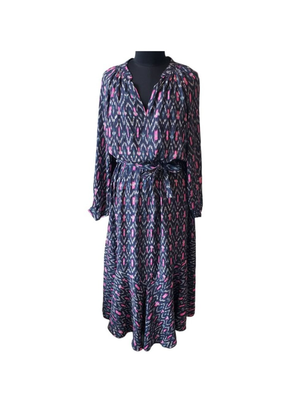 Isabel Marant Etoile $625 Long Sleeve Boho Print Midi Dress Romantic - Picture 4 of 14